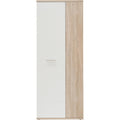 Schrank 70 180 Weiss eiche Mehrzweckschrank Staubsaugerschrank