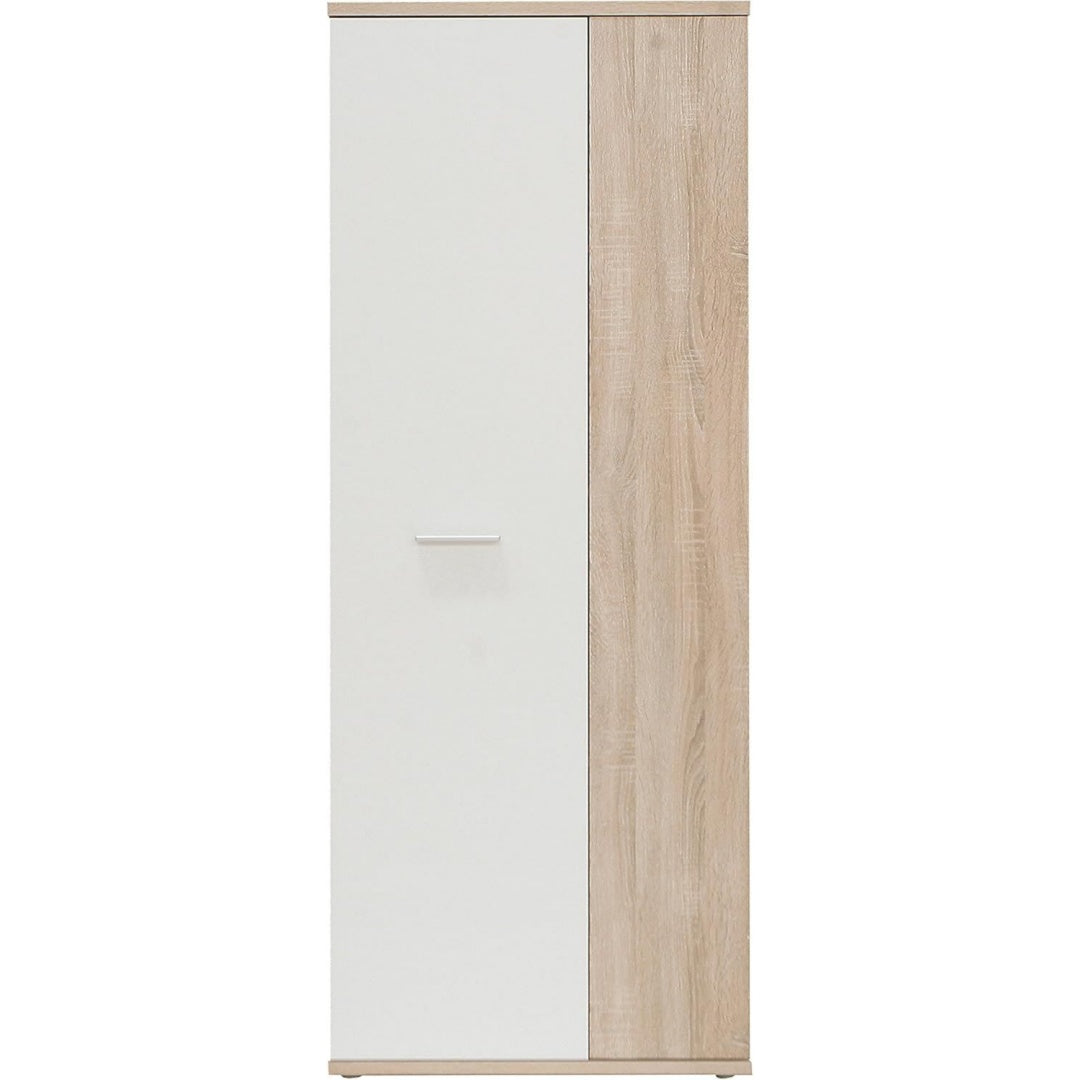 Schrank 70 180 Weiss eiche Mehrzweckschrank Staubsaugerschrank