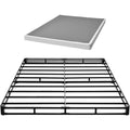 Boxspringbettgestell (Queen-Size) mit Waschbarem Stoffbezug 2010 x 1510 x 102 mm Metallrahmen ( ) fuer Queensize-Betten 102 mm Matratzenauflage