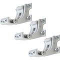 3er-Set Wandhalterung fuer Markise - Wandkonsole Wandmontage Adapter Weiss