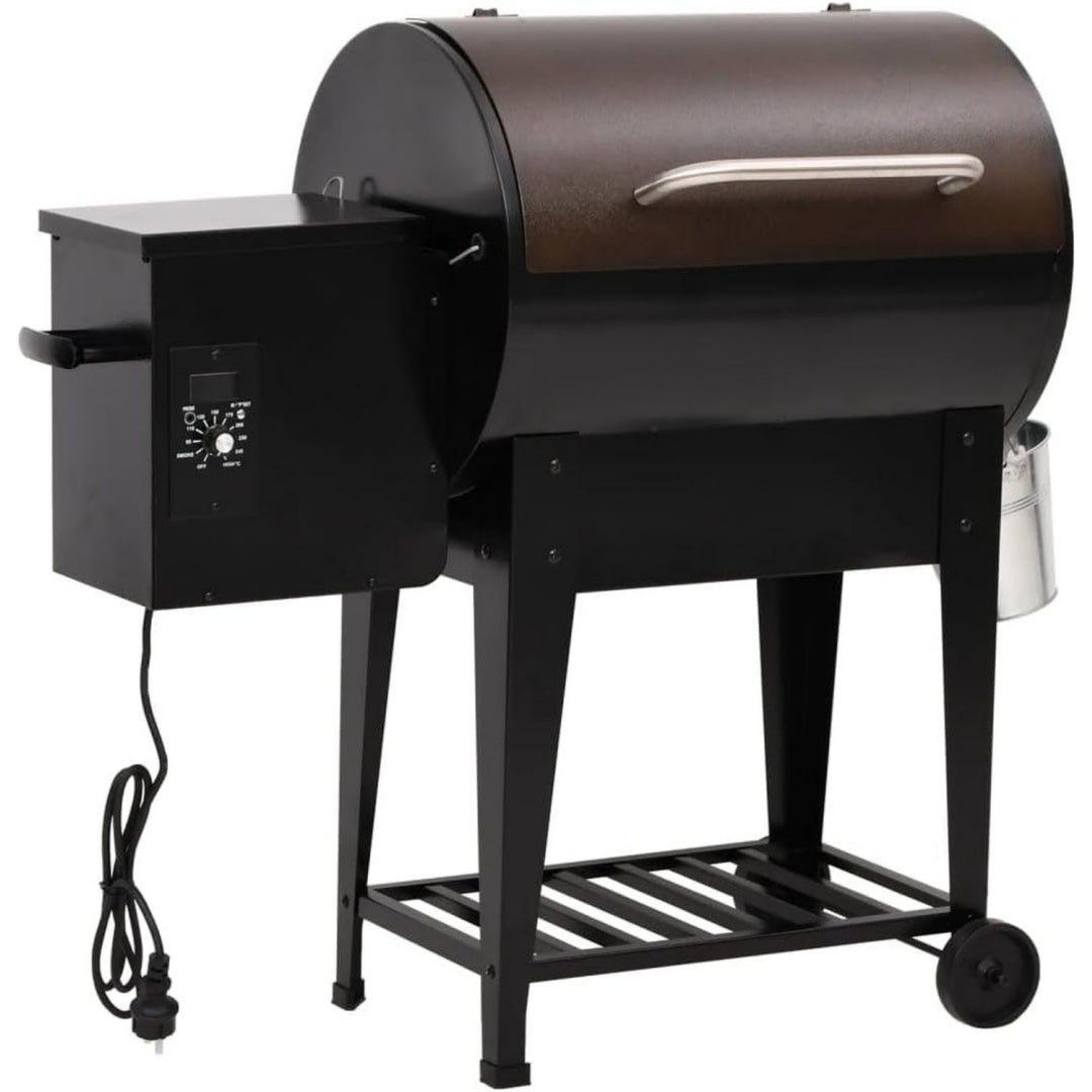 Pelletgrill mit Ablage 94 cm Eisen Schwarz