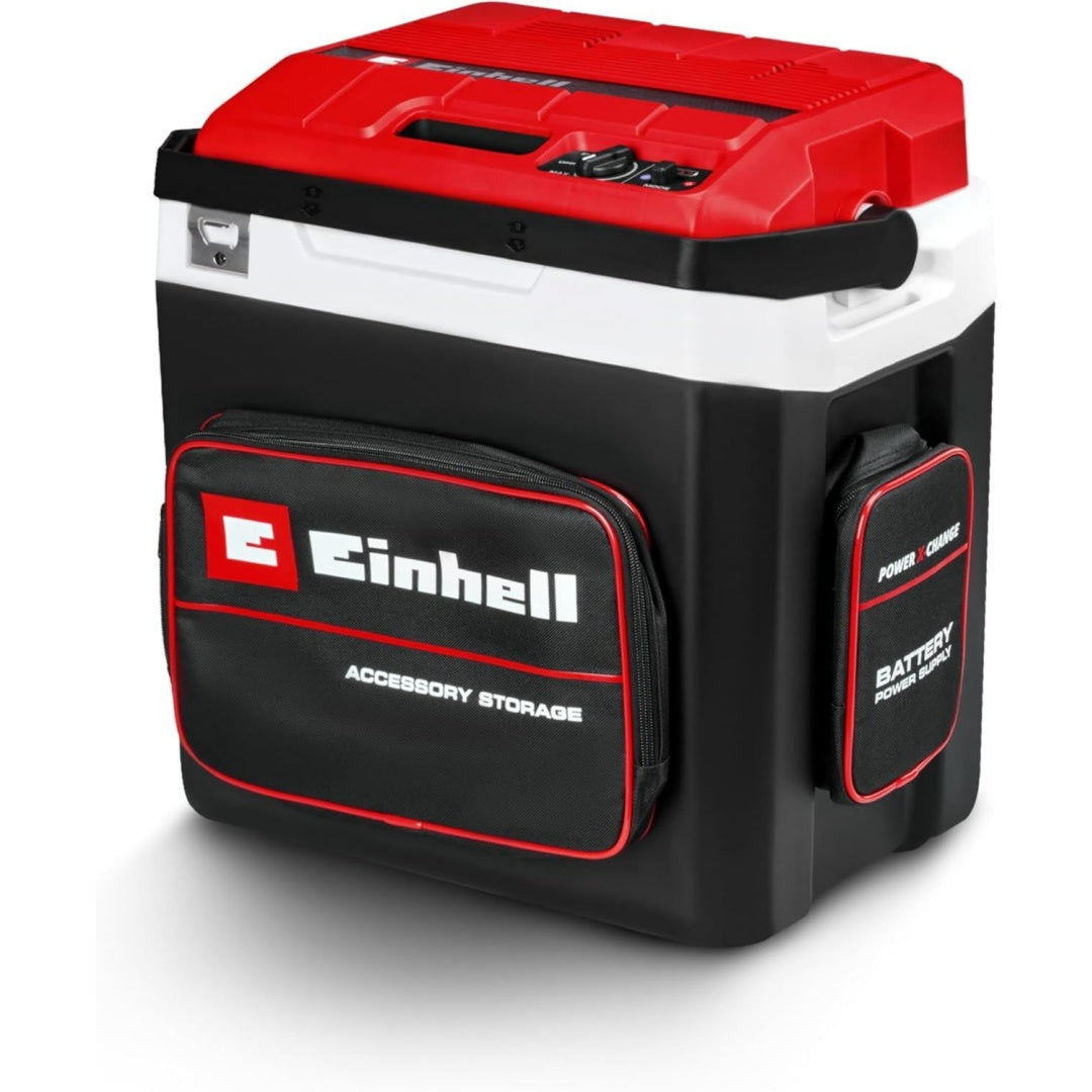 Akku-Kuehlbox TE-COL 18/27 Li-Solo PXC 18 V 27 l Kuehlen und Warmhalten Hybrid 12 V fuer Auto 230 V Stromanschluss inkl. Taschen ohne Akku Blau