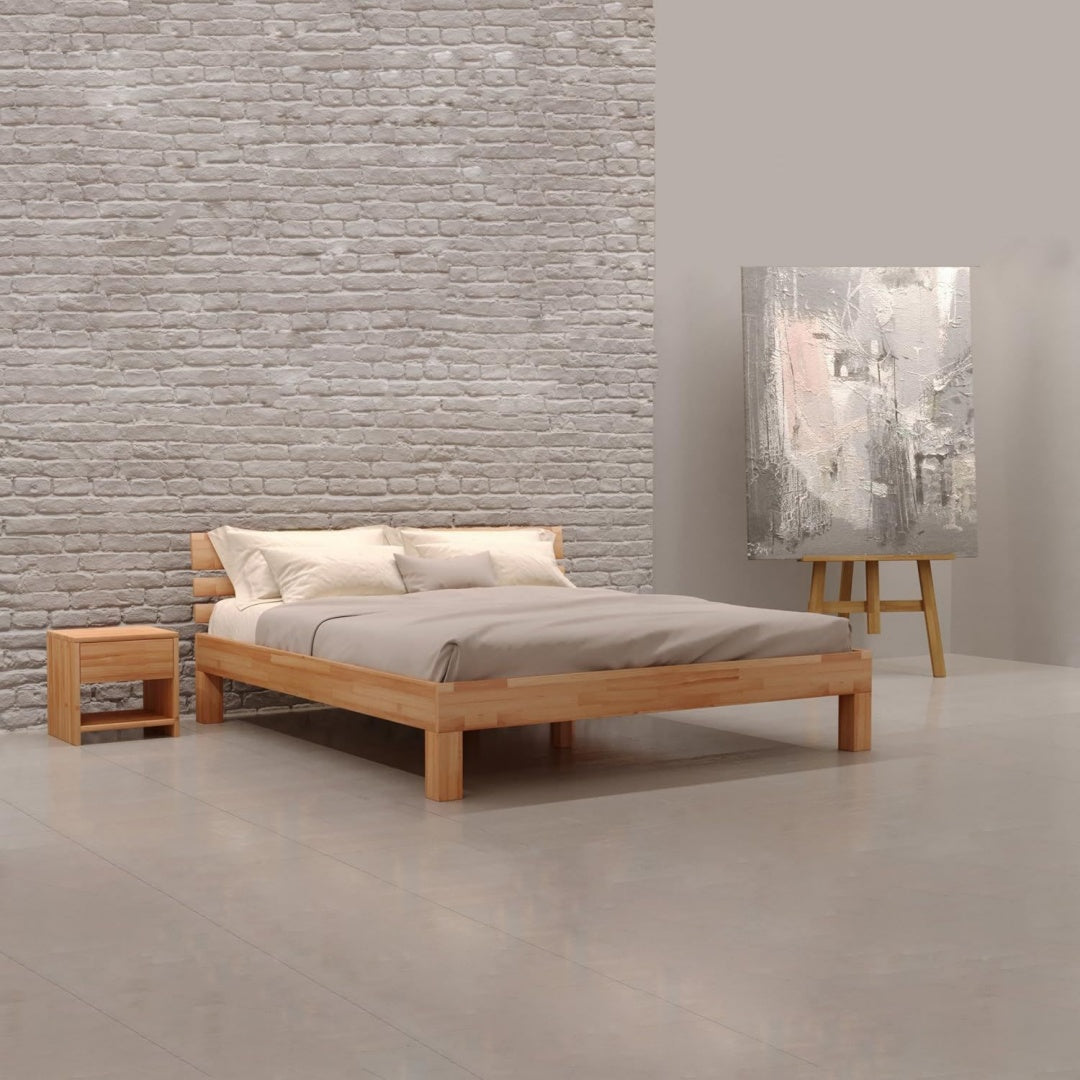 Wood Massivholzbett Julia in buche 180x200 cm