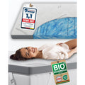 Gel Topper Oberstoff aus 100% Bio-Baumwolle wolkenweicher 7-Zonen Matratzentopper Hohes RG 50 8cm Matratzen Topper Luxus Matratzenauflage Geltopper