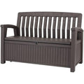 Kissenbox Braun 138,6 x 63,5 x 88 cm regenfest Gartenkissenbox Patio Bank